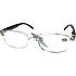 Berkeley Reading glasses +3.0 plastic transparent, black sides 1 piece MC2166