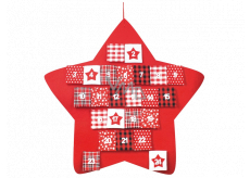 Advent calendar felt red star 70 cm