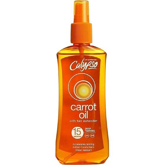 Calypso Carrot Oil SPF15 carrot oil for sunbathing 200 ml