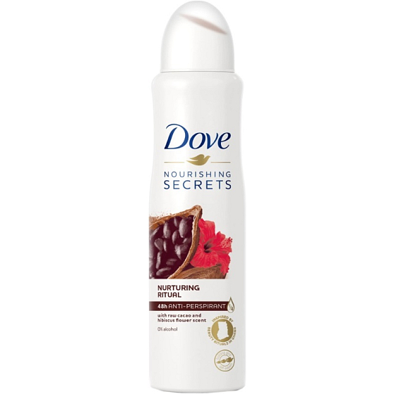 Dove Nourishing Secrets Nurturing Raw Cacao & Hibiscus Flower antiperspirant deodorant spray for women 150 ml