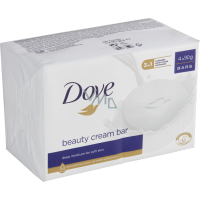 Dove Solid Soap Original Beauty Cream Bar, 4× 90 g