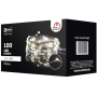Emos Christmas nano chain silver 10 m, 100 LEDs, cold white + 5 m cable + timer