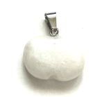 Quartz Apple of knowledge pendant natural stone 1,5 cm