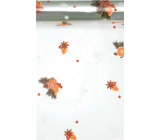 Ditipo Christmas gift cellophane 70 x 250 cm Gingerbread, orange, pine cones