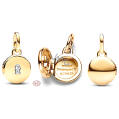 Charm Sterling Silver 925 Gold Medallion Key Pendant Bracelet Love