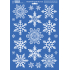 Arch Christmas sticker, window film without adhesive Snowflakes 35 x 25 cm