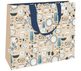 Nekupto Gift paper bag 30 x 23 x 12 cm Retro dishes