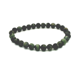 Jasper Kambaba bracelet elastic natural stone, ball 6 mm / 16 - 17 cm, stone of positive energy