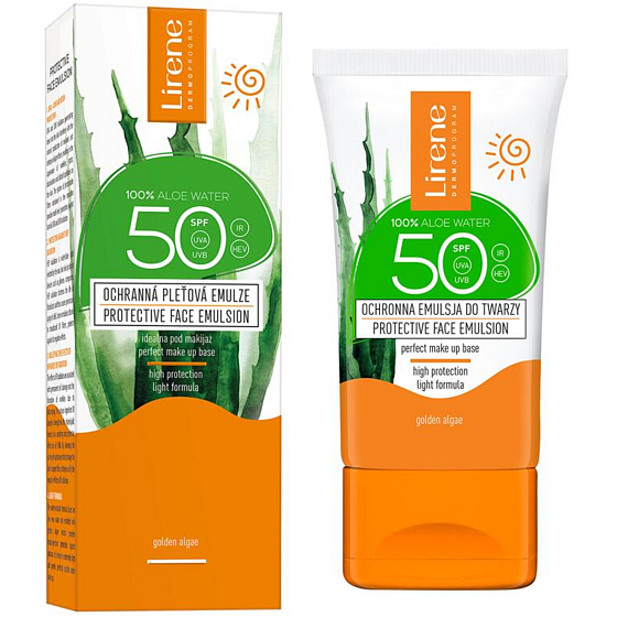 Lirene SC SPF50 Aloe vera protective facial emulsion 50 ml