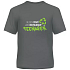Albi Humorous T-shirt Recycled teenager grey green, men's size L