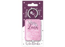 Nekupto Glowing Keychain Amazing Woman with a Soul as Beautiful as a Flower 4.6 x 9.5 x 0.8 cm