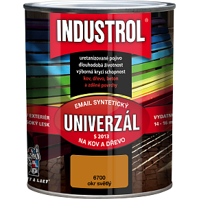 Industrol S2013 universal gloss top coat for metal and wood, 6700 light ochre, 750 ml Industrol S2013 universal gloss top coat for metal and wood, 6700 light ochre, 750 ml