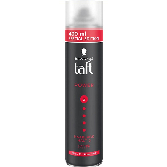 Taft Hair Spray Power Mega, Hold Level 5, 400 ml