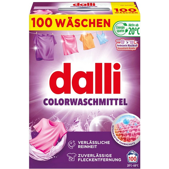 Dalli Color Washing Powder for Colored Laundry, 100 Washes, 5 kg