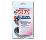Söke 2 Economic stainless steel scrubber for dishes, 2 pieces