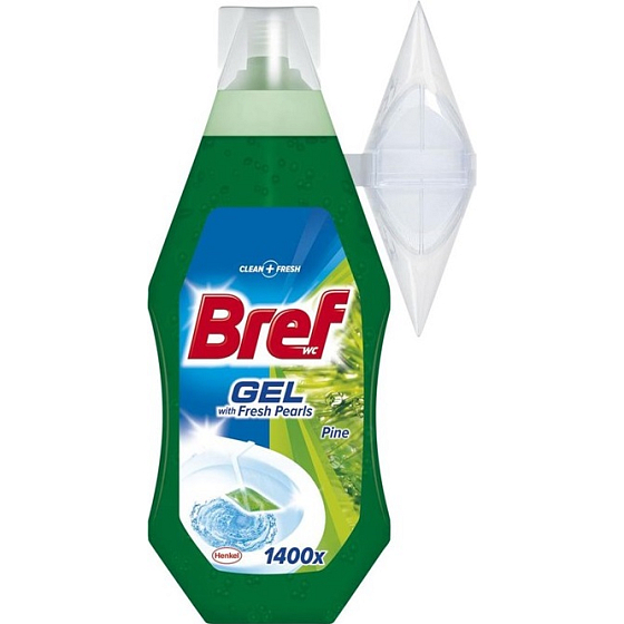 Bref Fresh Pearls Pine gel toilet block hanger 360 ml