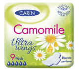 Carine Ultra Wings Camomile Sanitary Pads 9 Pieces
