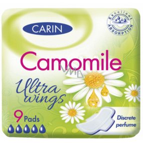Carine Ultra Wings Camomile Sanitary Pads 9 Pieces