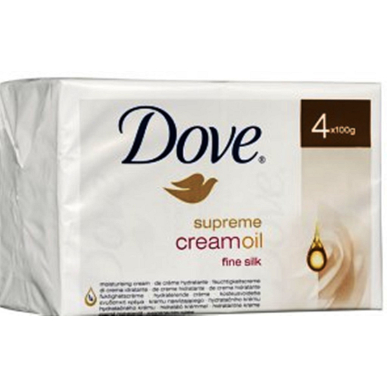 Dove Supreme Cream Oil Cream Toilet Soap 4 x 100 g