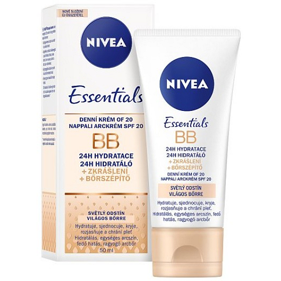 Nivea Essentials daily BB cream OF15, light shade 50 ml