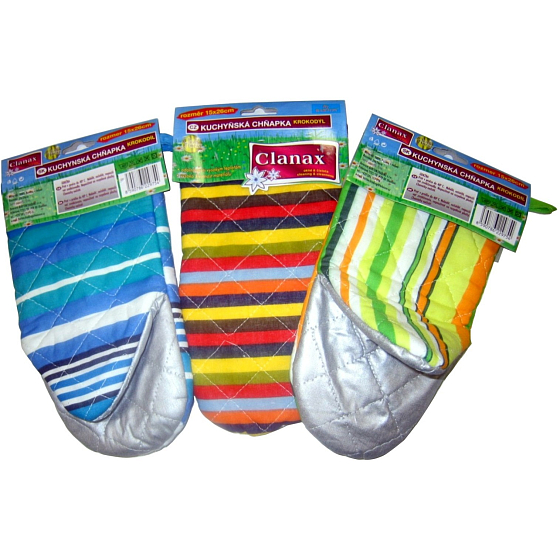 Clanax Kitchen glove crocodile, various motifs and colors 15 x 26 cm 1 piece