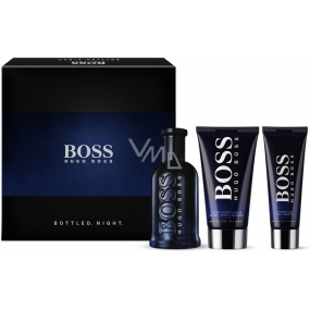 Hugo Boss Boss Bottled Night eau de toilette 100 ml + shower gel 50 ml + aftershave 75 ml, gift set