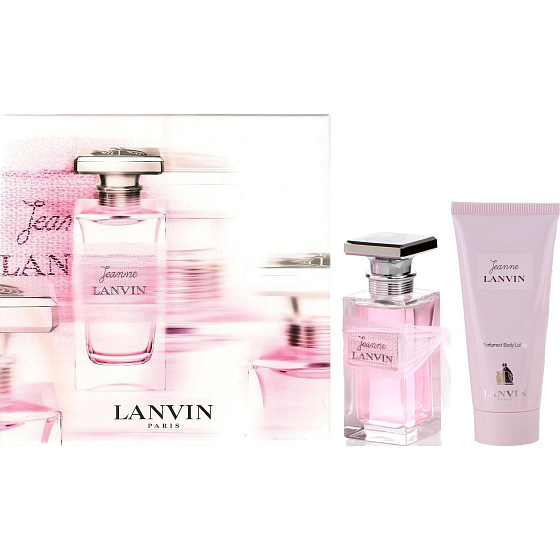 Lanvin Jeanne perfumed water for women 50 ml + body lotion 100 ml, gift set