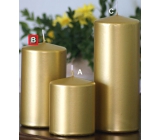Lima Metal Series candle gold cylinder 80 x 150 mm 1 piece