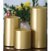Lima Metal Series candle gold cylinder 80 x 150 mm 1 piece