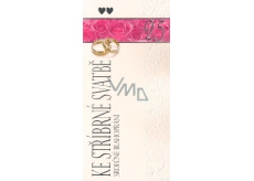 Nekupto Silver Wedding Anniversary Card Heartfelt Congratulations, G 21 3241