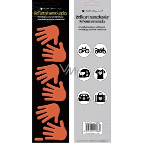 Reflective Hands stickers orange 7 x 28,5 cm