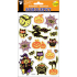 Glow-in-the-dark stickers with a witch on a broom 25 x 14 cm