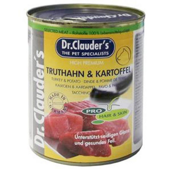 Dr. Clauders Turkey and potatoes complete super premium dog food 400 g