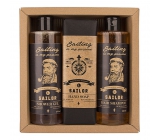 Bohemia Gifts & Cosmetics Sailor men's shower gel 250 ml + hair shampoo 250 ml + toilet soap 145 g, cosmetic set