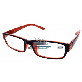 Berkeley Reading Glasses +2.0 Plastic Black Orange 1 Piece MC2062