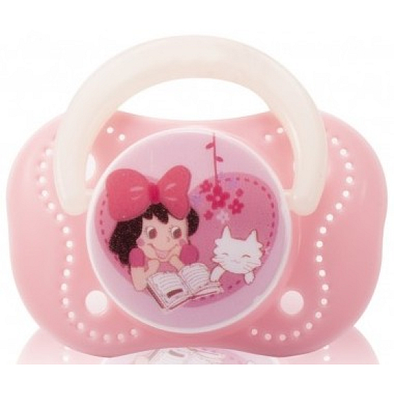 Baby Farlin Chu Chu Cherry Pacifier silicone comforter 0+ months pink