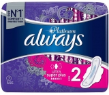 Always Platinum Ultra Super Plus size 2 sanitary napkins with wings 7 pieces