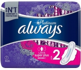 Always Platinum Ultra Super Plus Size 2 Sanitary Pads with Wings 7 Pieces