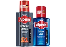 Alpecin Energizer Coffein C1 Caffeine Hair Shampoo 250 ml + Energizer Liquid Tonic increases the productivity of hair roots 75 ml, duopack