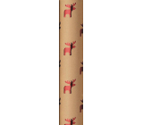 Zöwie Gift wrapping paper 70 x 150 cm Christmas Shining Moments natural with red reindeer