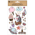 Unicorn Stickers with Gold Foil 14 x 25 cm