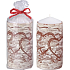 Emocio Heart in the bark brown candle cylinder 60 x 110 mm
