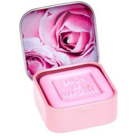 Esprit Provence Rose Marseille toilet soap in a sheet of 25 g