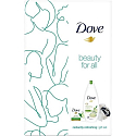 Dove Beauty For All Fresh Refreshing shower gel 250 ml + Go Fresh toilet soap 100 g + washing sponge, cosmetic set for women