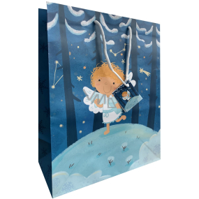 Nekupto Gift paper bag 32,5 x 26 x 13 cm Christmas angel with letter