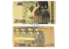 Talisman Gold plastic banknote 20 EUR