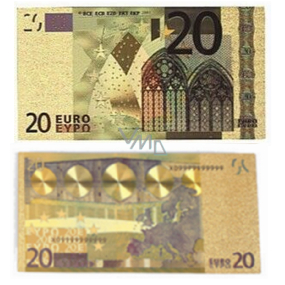 Talisman Gold plastic banknote 20 EUR