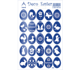 Arch Easter Decorative Stickers Holographic Eggs Blue 12 x 18 cm