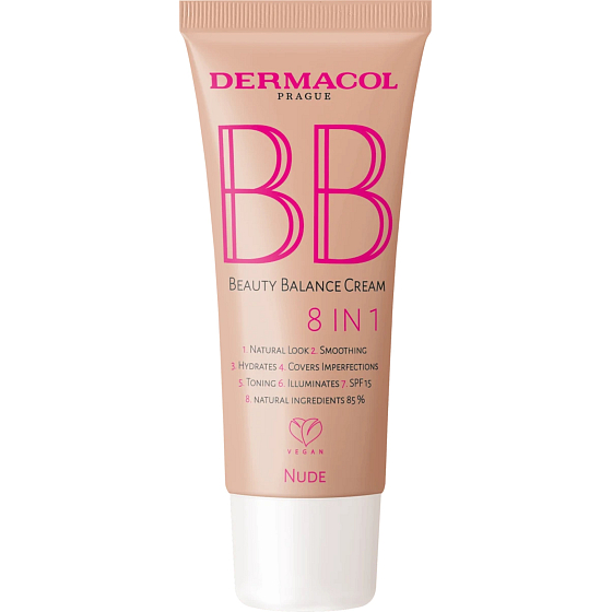 Dermacol BB Beauty Balance Cream 8in1 Tinted Moisturiser 02 Nude 30 ml