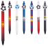 Colorino Rubber pen Football red, blue refill 0,5 mm